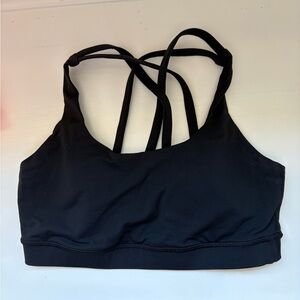 Lululemon Black Strappy Sports Bra